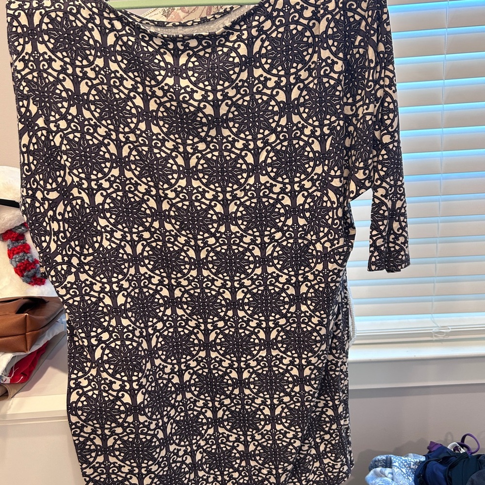 Juicy Couture Womens Dress Tunic Dolman Sleeve Medallion